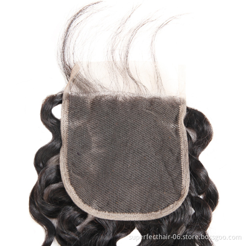 Wholesale Vendor Cuticle Aligned Raw Virgin Hair Bundles Water Wave Human Hair Extension With Closure Lace Frontal